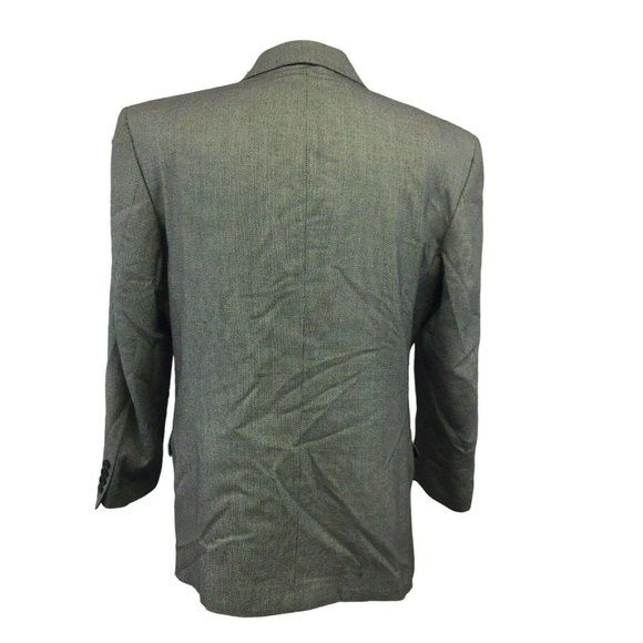 Alberto Celini Two Piece Suit Jacket Blazer Sports Coat Mens 42R Pants 36 Black - Picture 10 of 12